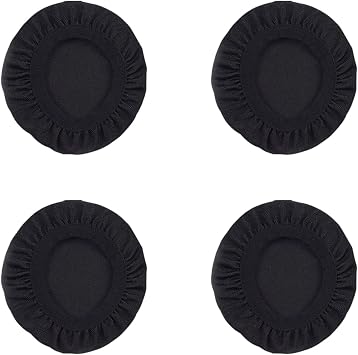 2 Pairs Stretchable Headphone Covers, Washable Strechable Headset Earpad Cloth Cover,2.36" - 2.95" Over The Ear Headphones for Gym, Training, Aviation, Racing, Gaming