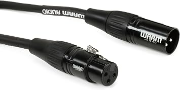 Warm Audio Pro Series XLR Female to XLR Male Microphone Cable - 50-foot, Black/Silver Pro-XLR-50