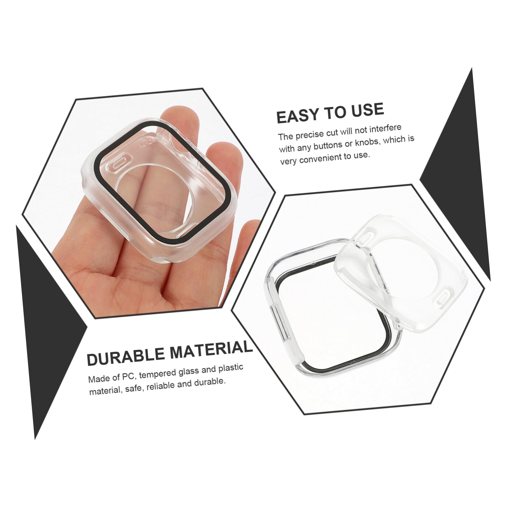 COLLBATH 5pezzi Cover Protettiva Per Watch Custodia Resistente Ai Graffi e Facile Da Installare Accessori Per Uso Quotidiano Trasparente