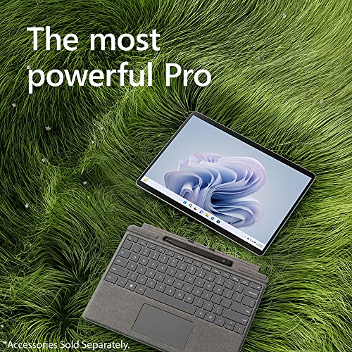 Image of Microsoft Surface Pro 9 13 inch Touch Tablet, Intel i7, 16GB /256GB, Platinum Bundle Surface Pro Signature Mechanical Keyboard, Black and 1 YR CPS Enhanced Protection Pack