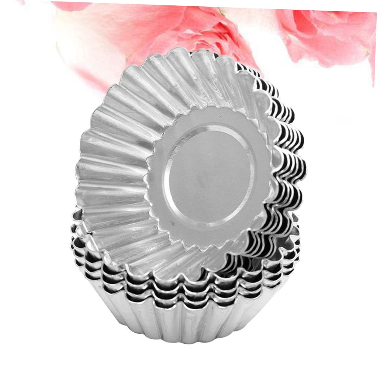 Alipis Molde para Tartas de Huevo de Hojalata Plata, 100 Piezas | Revestimiento Antiadherente, Liberación Fácil y Limpieza Sencilla, Conducción Rápida del Calor