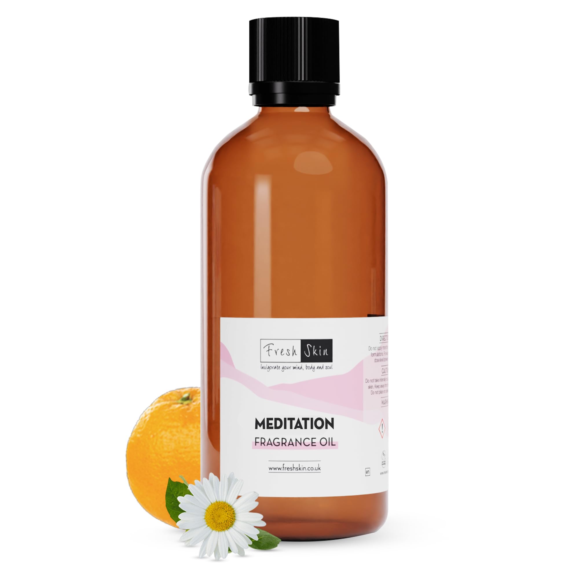 Freshskin Beauty LTD | Meditation Fragrance Oil 100ml - Candles, Bath Bombs, Soap Making, Reed Diffusers & Wax Melts - Cosmetic Grade - Vegan Friendly - A Rich, Complex, & Long Lasting Scent!