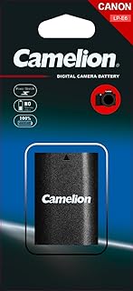 بطارية ليثيوم ايون قابلة لاعادة الشحن LP-E6 (1600 ميلي امبير) من كاميليون، 7.2 فولت