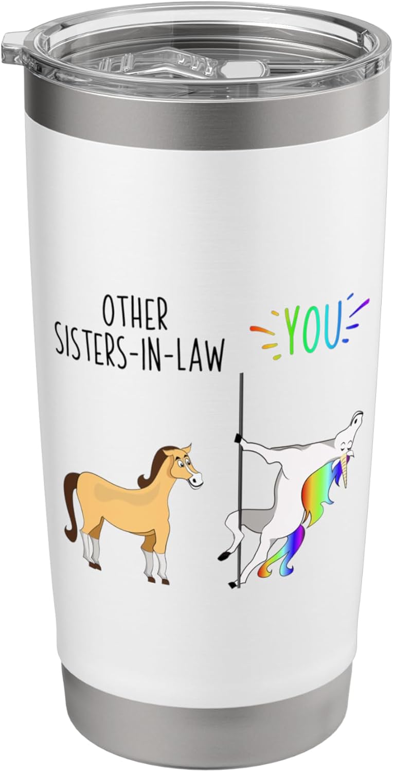 Other Sisters-in-law You Unicorn vs Horse Stainless Steel Insulated Tumbler