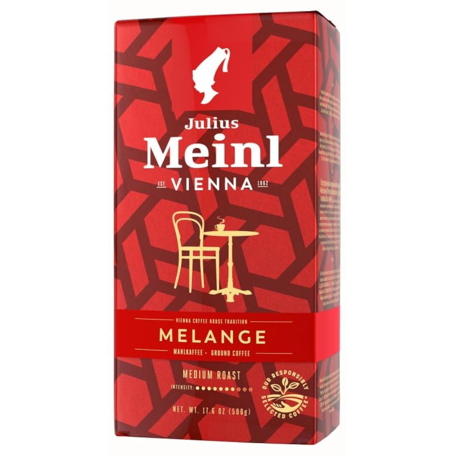 Vienna Melange Coffee House Tradition, Medium Roast Ground Coffee, Intensity 7, 500g