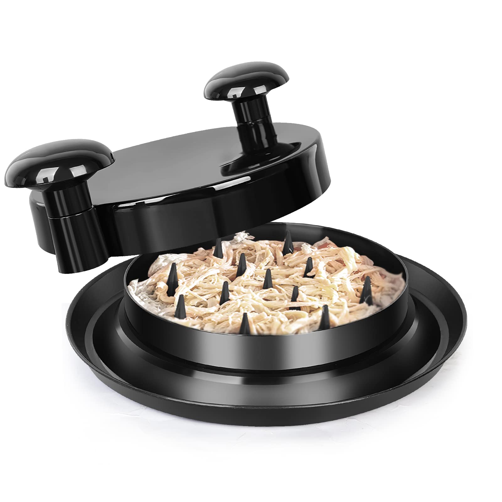 View 1 of Godboy Chicken Shredder Tool with Handles and Non-Slip Base for Pulled Chicken, Pork, Beef, Heat Resistant, Dishwasher Available
