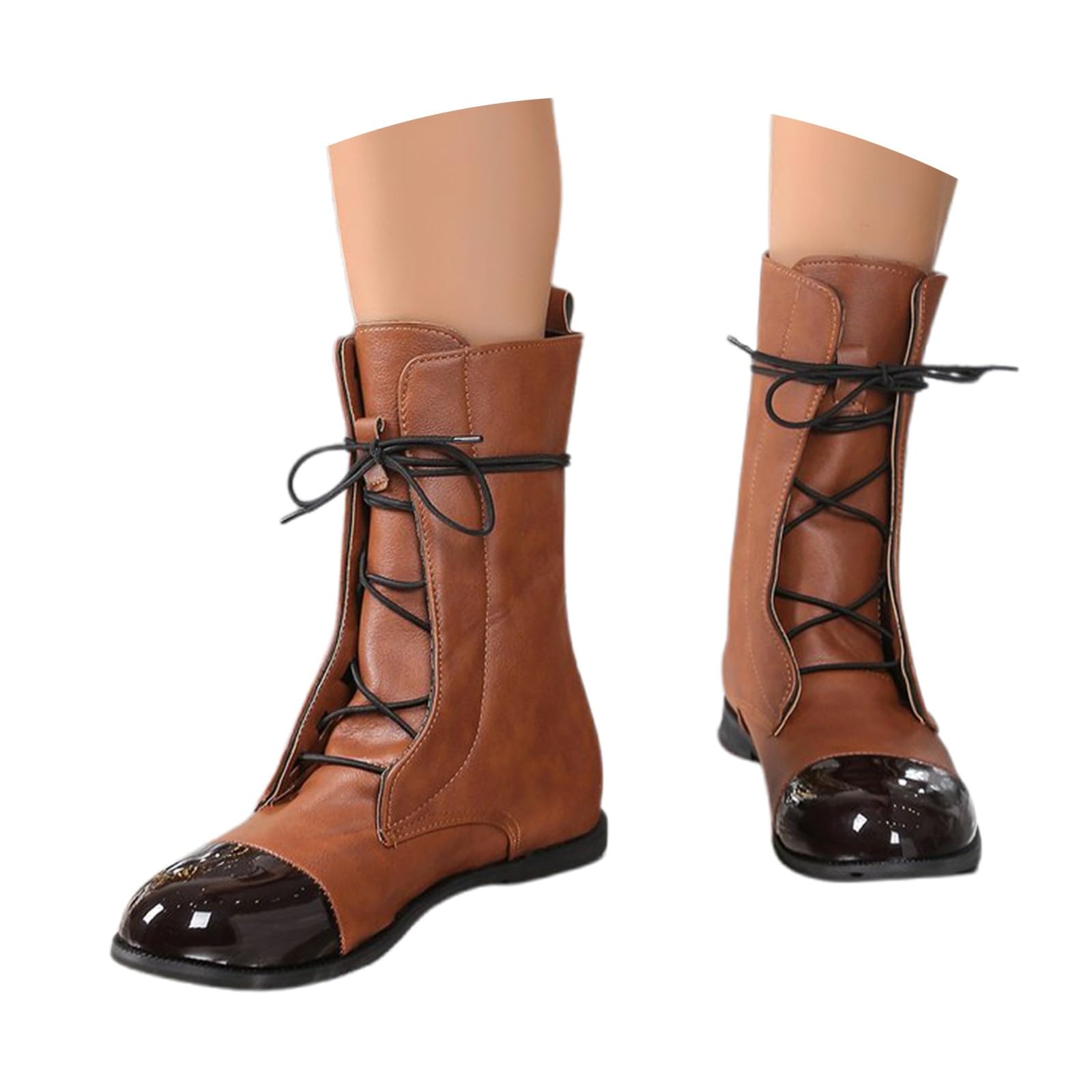 Bottines décontractées à lacets évitant les douleurs aux pieds - 4