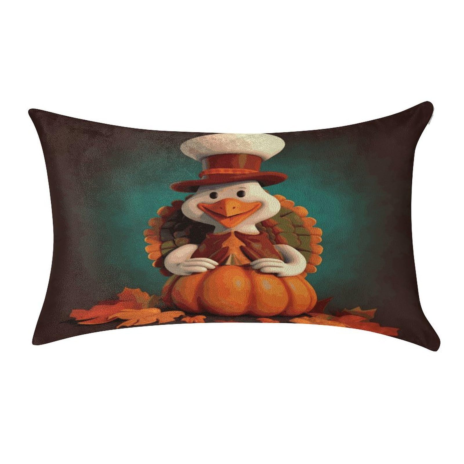 Btcowzrv Style Happy Thanksgiving Turkey Pillow Cover Pillow Case Pillowcase
