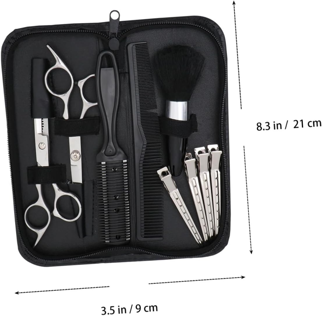 VICASKY 1set Hair Cutting Scissors Set Professional Hairdressing Tools Thinning Comb Hair Clips Barber Accessories