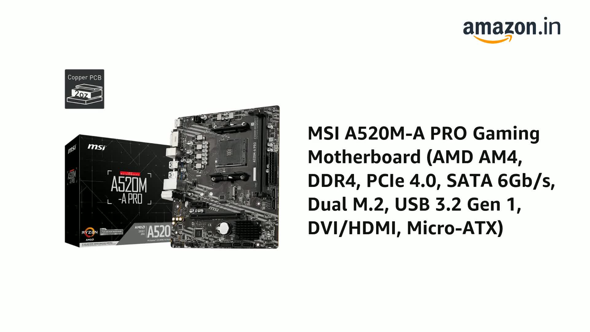 MSI A520M-A PRO Gaming