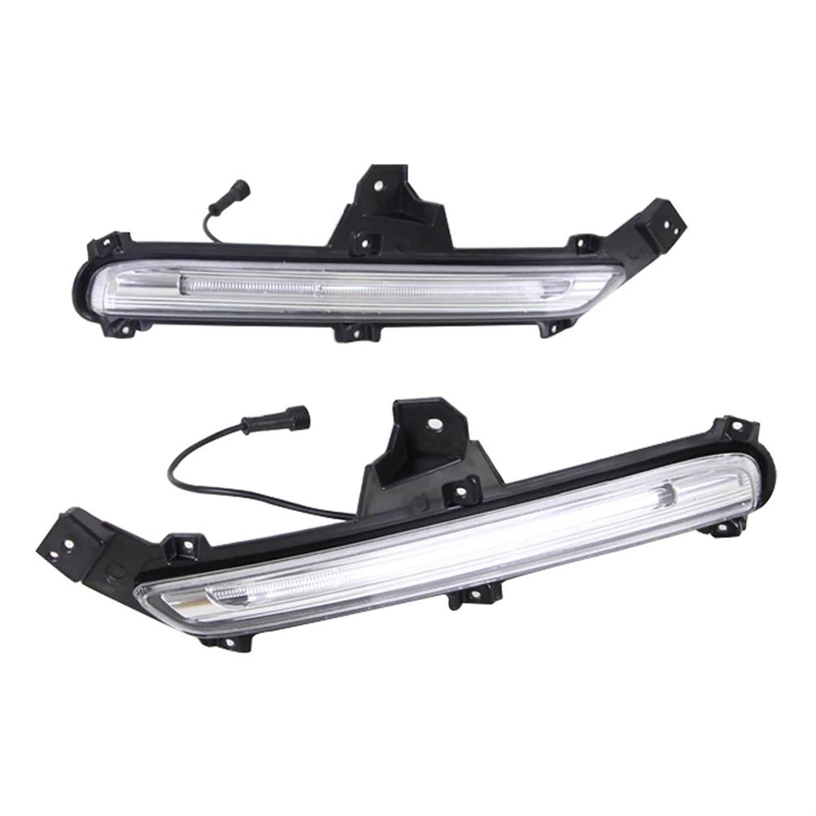 Intermitentes Automóviles Luces circulación diurna LED DRL 3 colores para KIA para K2 2015 2016 luz señal giro parachoques delantero coche 2 unids/set