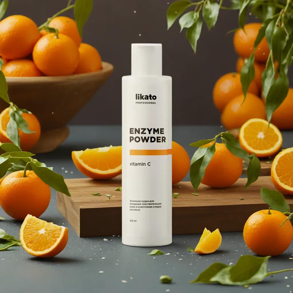 RIXET Likato Enzyme Cleansing Powder Professional with Vitamin C Deep Cleansing 120 gr/ 4.2 oz