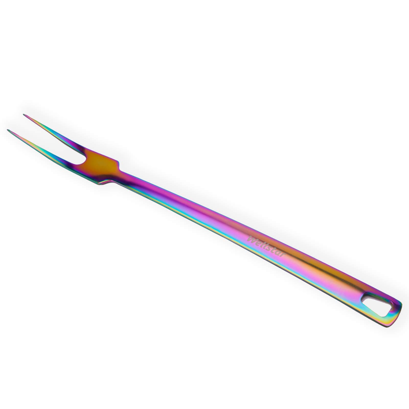 WELLSTAR Kochgeschirr Set,Küchenutensilien Set 6 Stück Küchenhelfer Set,Edelstahl Regenbogenes Küchengerät,Antihaft Hitzebeständiger Edelstahl Set