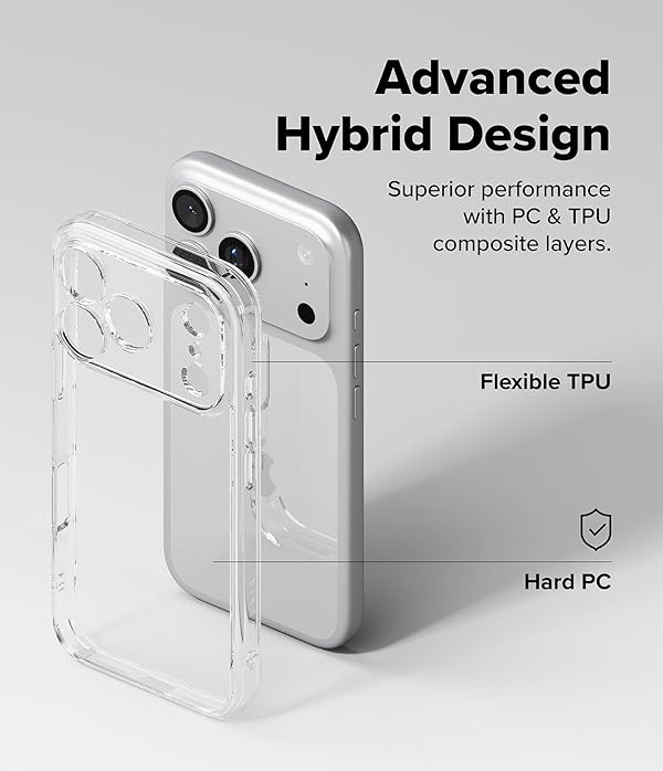Ringke Fusion for iPhone 17 Pro Max Case, [Long Lasting Transparency] Minimal Yellowing Transparent Shockproof TPU Bumper Protective Cover with Precise Camera Cutouts - Clear by Ringke - Image 7
