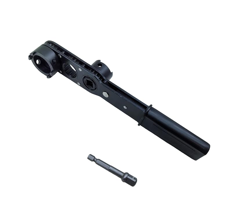 Kit de Chaves para Porcas de Eletroduto JXHONG com Soquetes de 1/2 e 3/4 pol., para Porcas de 6 e 8 Dentes