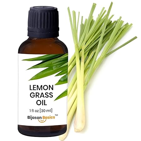 Lemongrass Essential Oil for Aromatherapy, Insect Repellent, Room Freshner and Uplifting Aroma, Pure & Natural Lemon grass Essential Oil, Comes From Uttarakhand