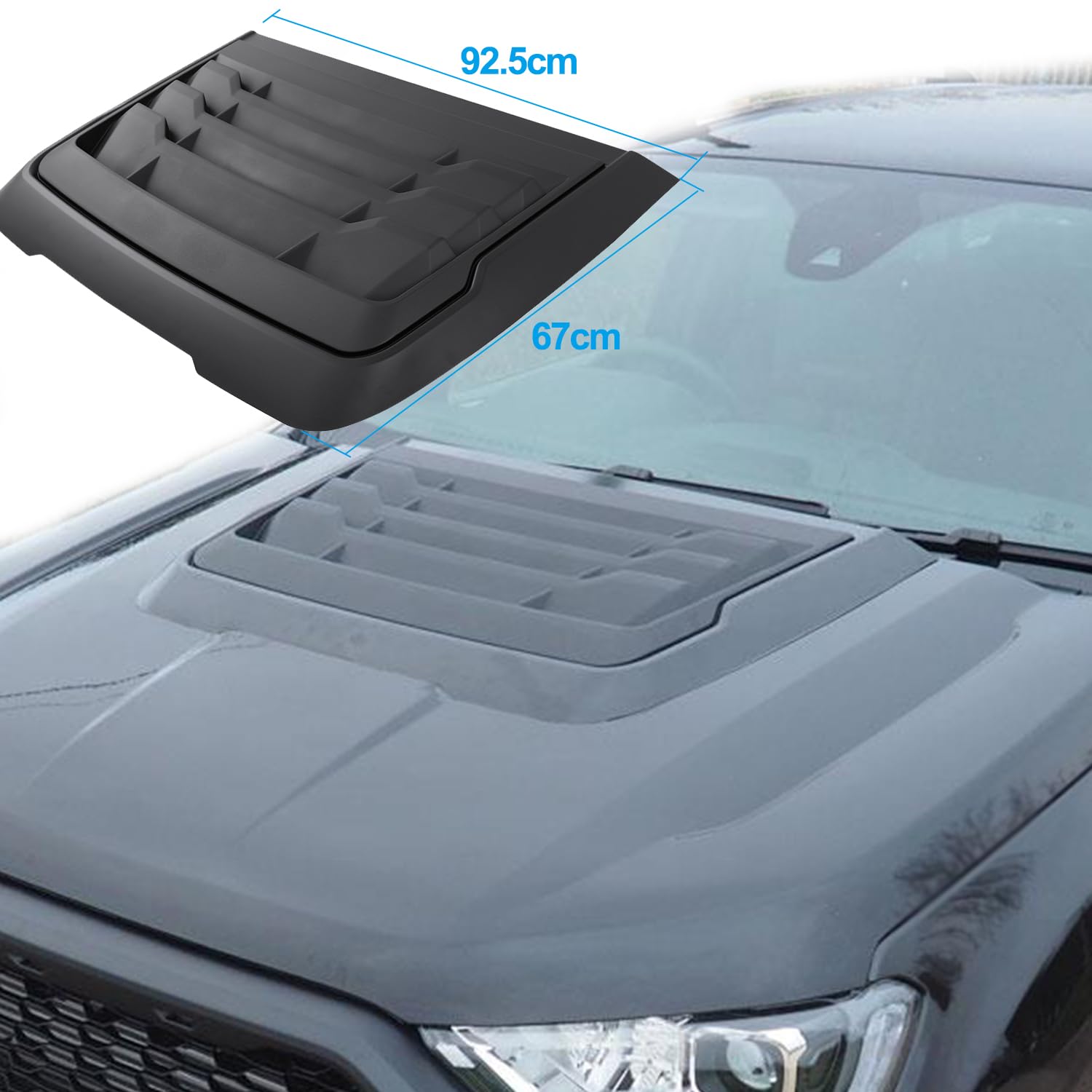 Pala para capó Protector de capó para Ford Ranger Wildtrak Raptor 2015-2022 Limited XL XLT Tremor Platinum T7 T8 MK2 MK3 ABS Paneles de capó