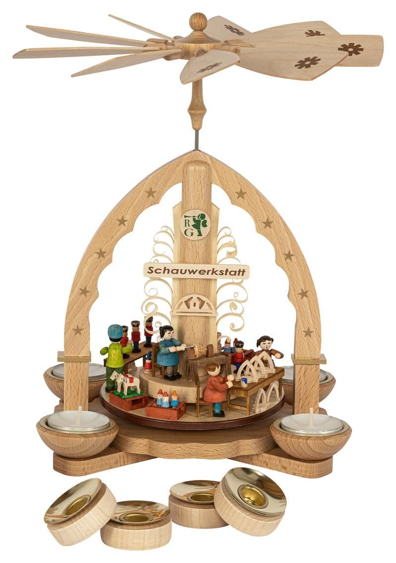 Pyramide de Noël en bois pour illuminer vos soirées d'hiver en famille