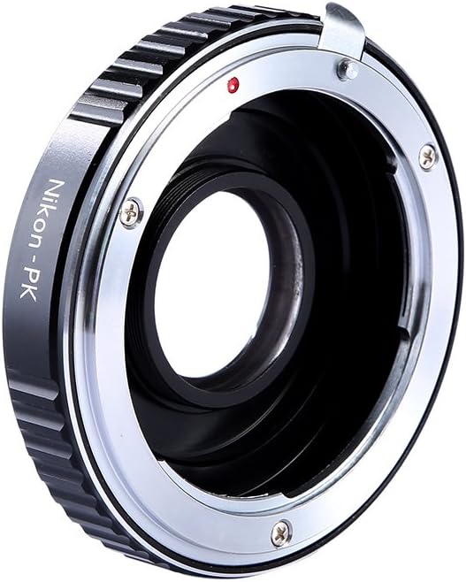 K&F Concept Lens Mount Adapter Compatible with Nikon Lens to Pentax K PK Mount Adapter with Glass for Pentax