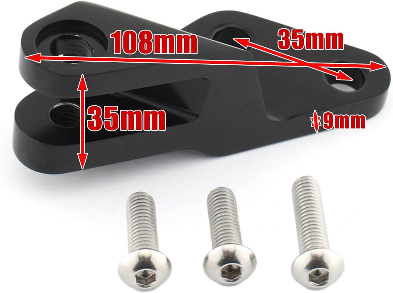 Motorcycle Black Engine Link Suspension Bracket Compatible with Harley Sportster 1200 883 XL883 XL1200C 2004-2024