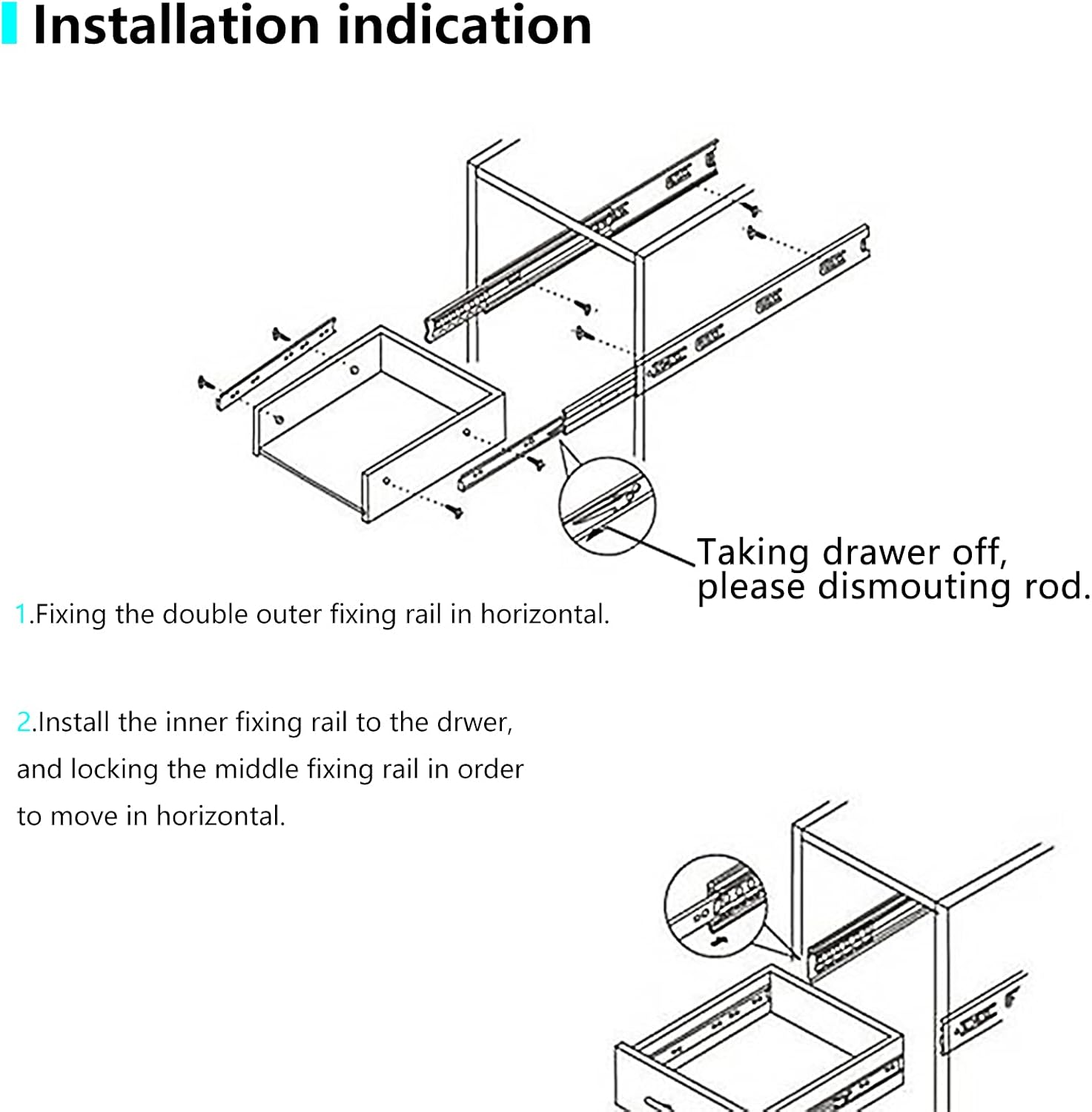 Top Brands AOLISHENG Full Extension Drawer Slides 12 Inch 10 Pair Less Noise Ball Bearing Side Mount Cabinet Steel Slider Rails Runners Glides Guides Track 100 LB Load Capacity White