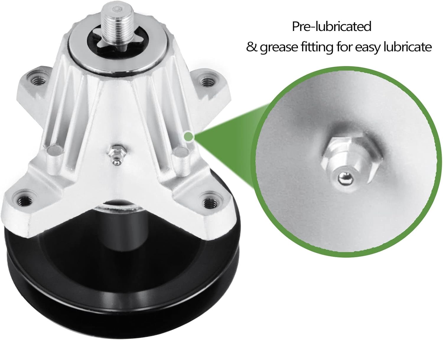 618-06980 918-06980 Spindle Assembly Fit for Cub Cadet/Troy-Bilt Super Mustang/Craftsman 50 Inch Mower Deck Z550 ZT1-50 XT1-GT50 RZT-L50 RZT-S50 G8200 Zero Turn Mower (3 Pack)
