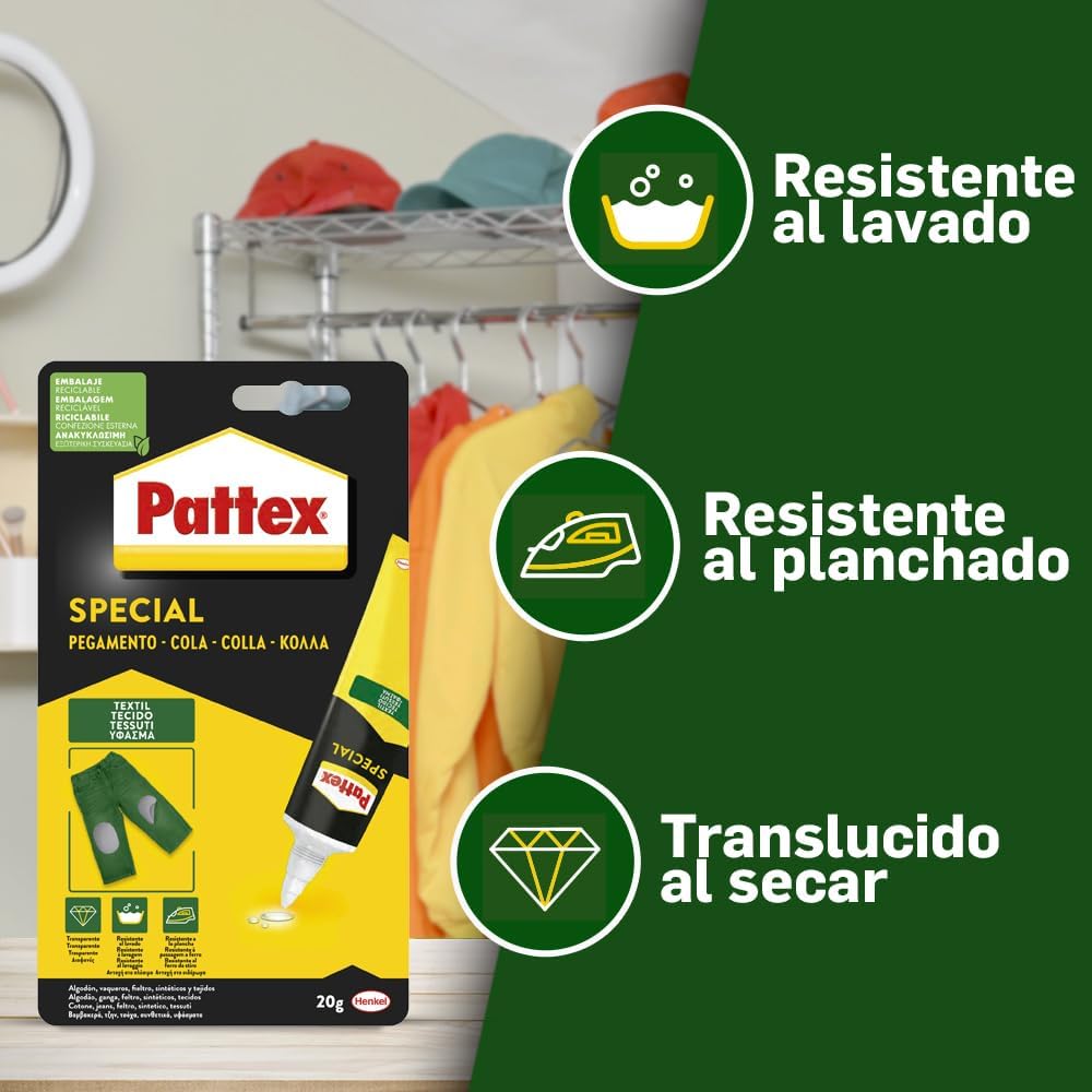 Pegamento textil Pattex Special por 1,62€ (en compra recurrente)
