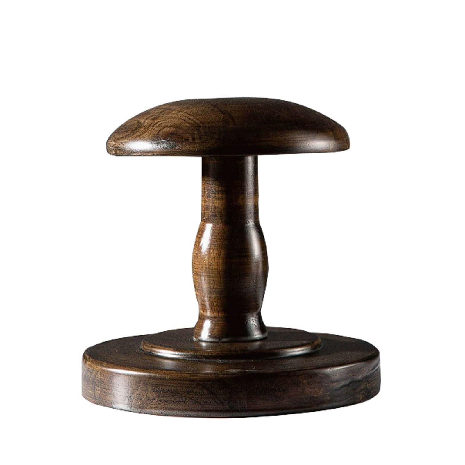 WxuuLTGJR Hat Jewelry Display Stand Oak Wood Jewelry Easel Holder Solid Head Tower Organizer Store Placement Storage Props Vintage(Antique,16 * 16cm)