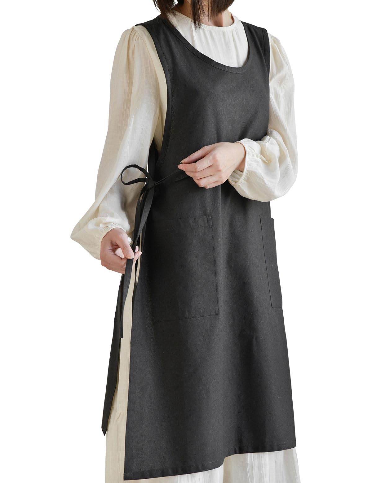 Nanxson Women's Printed Cotton Apron Kitchen Apron with 2 Pockets for Garden, Florist, Cafe and Kitchen