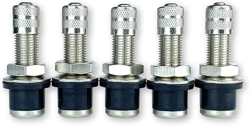 Miniatura 2 de Haltec Cinco reemplazos de vástago rápido QS-430 de 1-316 pulgadas de vástago de válvula de emergencia para cuatrimoto UTV carrito de golf y ruedas