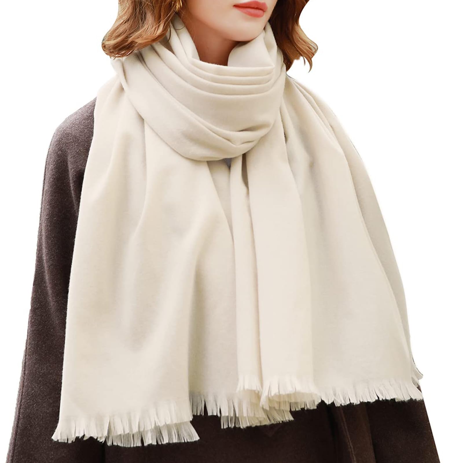 RIIQIICHY Sciarpa Donna Invernale Pashmina Scialle Stola Elegante Cerimonia Foulard Lungo Grande Spesse Calde