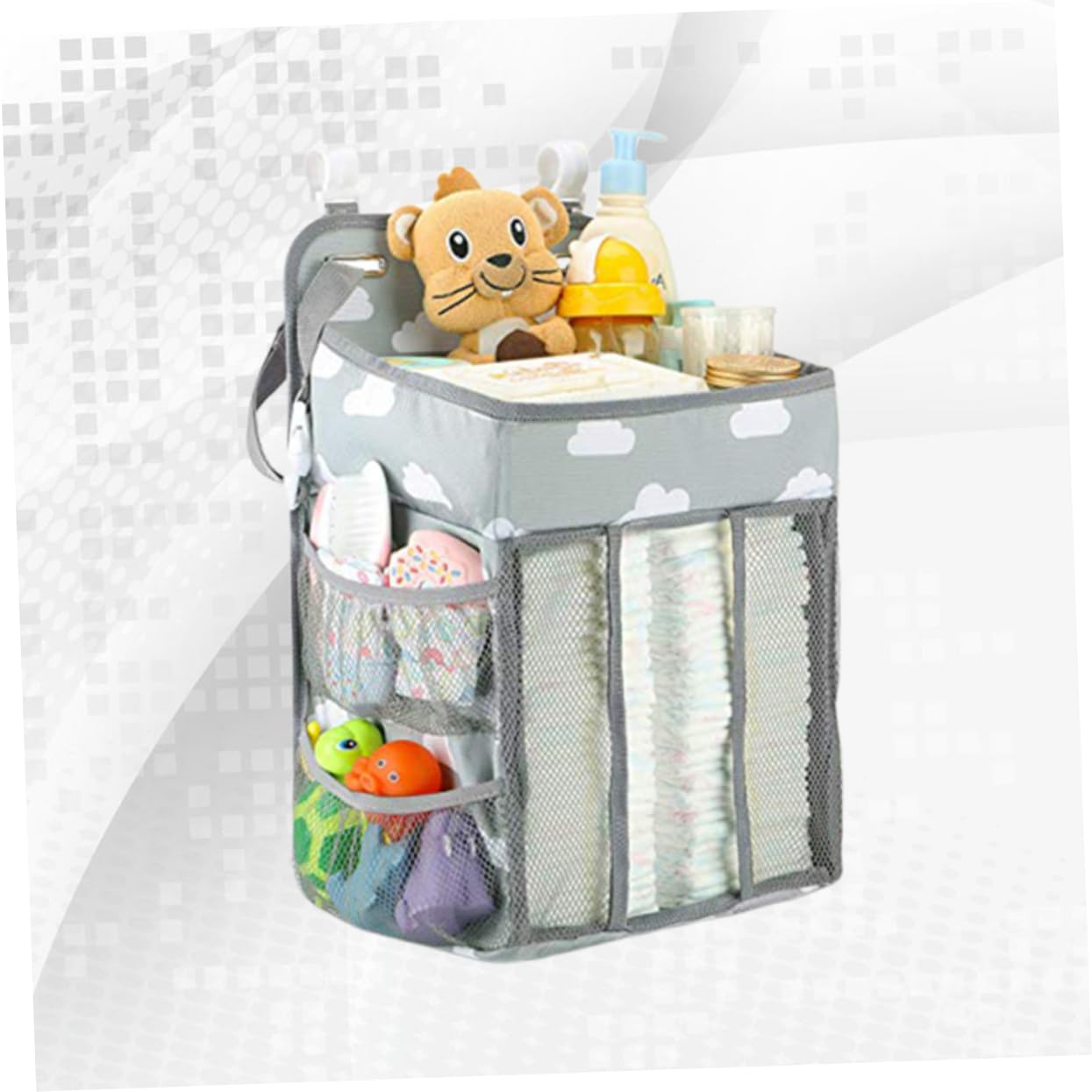 colgante organizador de bolsas de pañales bolsa de almacenamiento de ropa bolsa para colgar ropa de pañales bolsa de almacenamiento de vivero cuna guardería