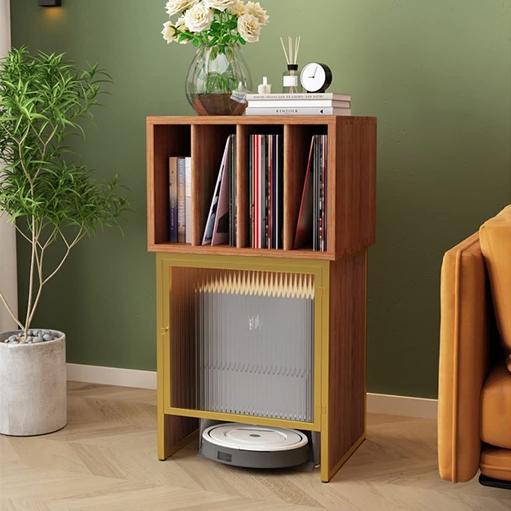 TUTOTAK Supporto Per Giradischi – Tavolino Porta Vinili Con 4 Scomparti, Comodino Nero - 6