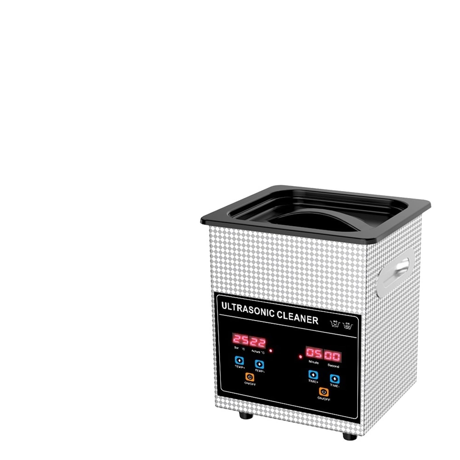 120W 2L Baño Ultrasónico Temporizador Digital Limpiador Ultrasónico Baño Sonicator Joyas Monedas E-cig Partes Herramientas De Manicura,Potente Efecto de Limpieza(ABS-010S-60W)