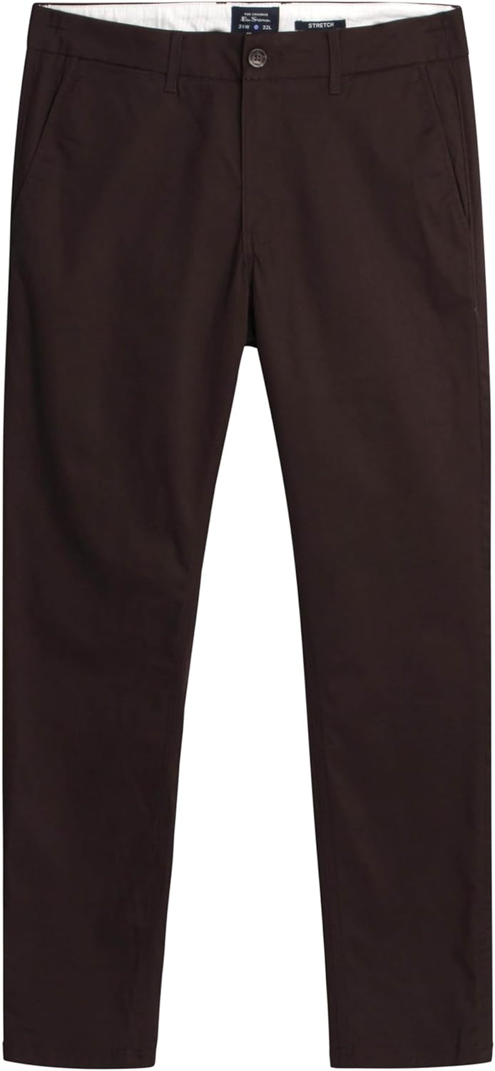 Ben Sherman Men's Slim Fit Chino Pants - Men's Fashion Comfort Stretch Cotton Casual Pants - Stylish Tapered Chinos for Men