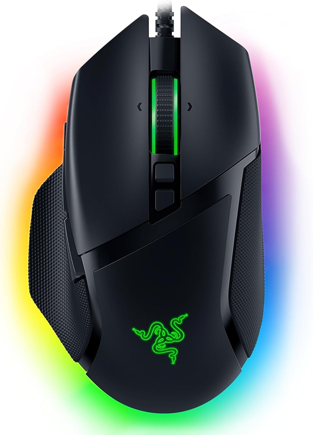 Razer Basilisk V3 - Mouse da Gioco Personalizzabile Cablato & Gigantus V2 Medium - Soffice tappetino per mouse gaming per una elevata velocità e controllo
