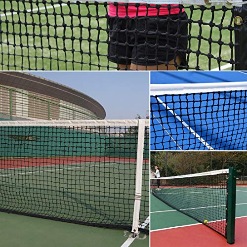 image for PROGOAL Tennis Net 42FT Professional Heavy Duty Nylon Net Double, Comp