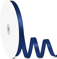 Vista 115 de Cinta de satén de 5/8" x 100 yardas - Cinta de seda naranja otoñal con carrete - Ideal para envolver regalos, ramos florales, manualidades