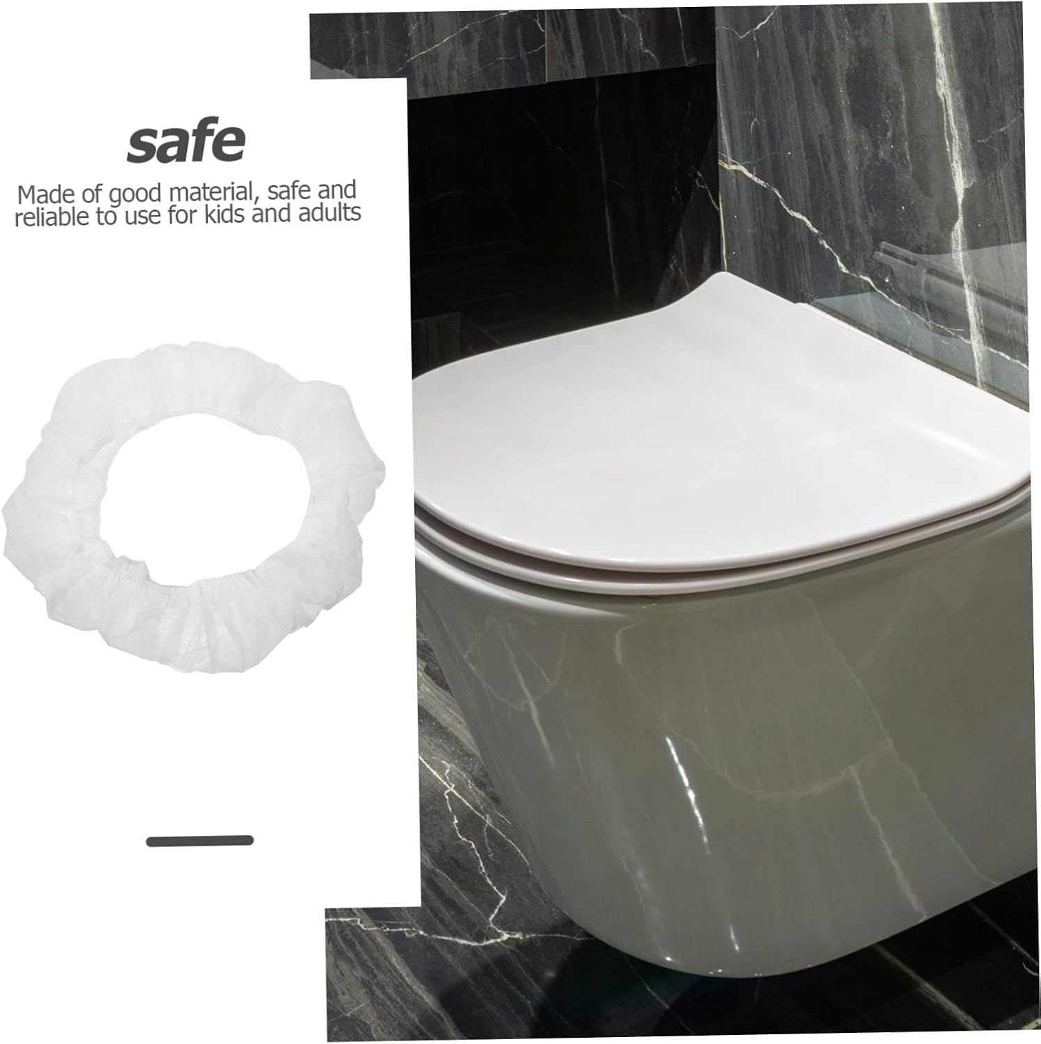 50pcs Disposable Toilet Seat Covers Portable Potty Training Toilet Seat for Boys and Girls Adults Comfy Travel Bathroom Accessories
