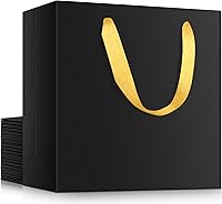 Vista 45 de EUSOAR Bolsas grandes de papel de papel para regalo, 12 bolsas de papel kraft de 12.5 x 4.5 x 11 pulgadas con asas a granel, para venta al por