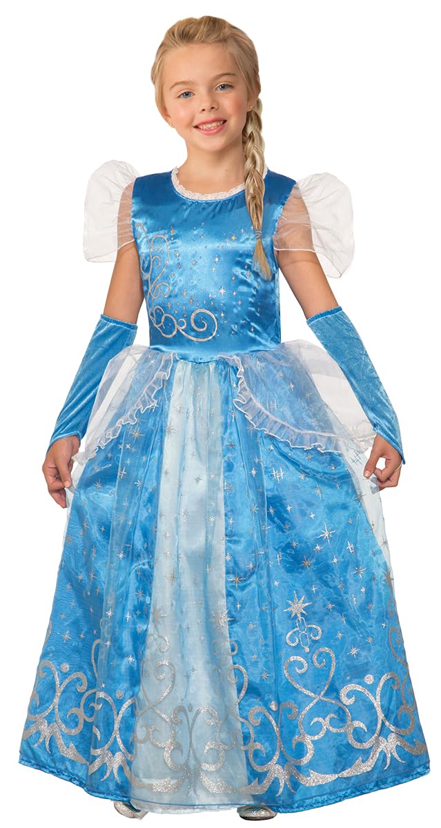 Rubies S8040-S Disfraz Princesa de Las Nieves Inf Snow Princess Costume, Multicoloured, 7-8 años