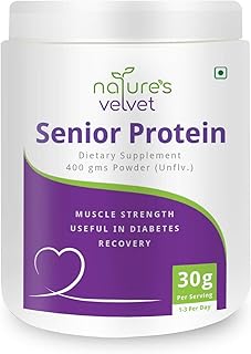 SMED Nature's Velvet Senior Protein an Essential Energy and Strength Drink for Seniors and Elders, 400 g