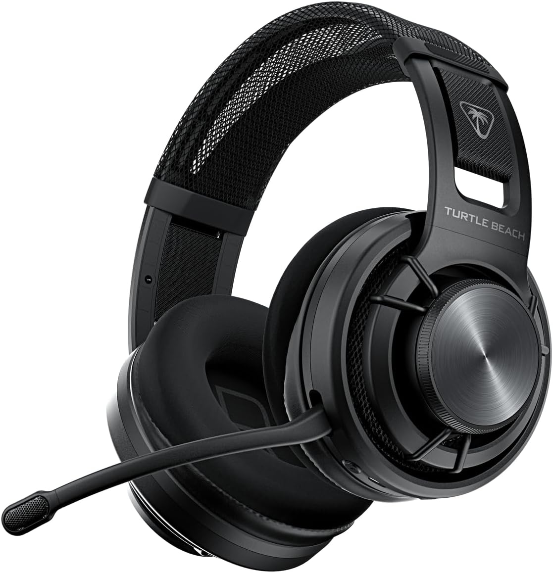【APEX ALGSスポンサード】TURTLE BEACH ワイヤレスヘッドホン開放型 Atlas Air マルチプラットフォーム ブラック 軽量 301g ゲーミングヘッドセット 無線 2.4GHz/Bluetooth/有線3.5mm 単一指向マイク付き ハイレゾ対応 24bit/96kHz PC PS5 PS4 携帯ゲーム スマホ Steam Deck 対応 50時間持続【メーカー保証2年】