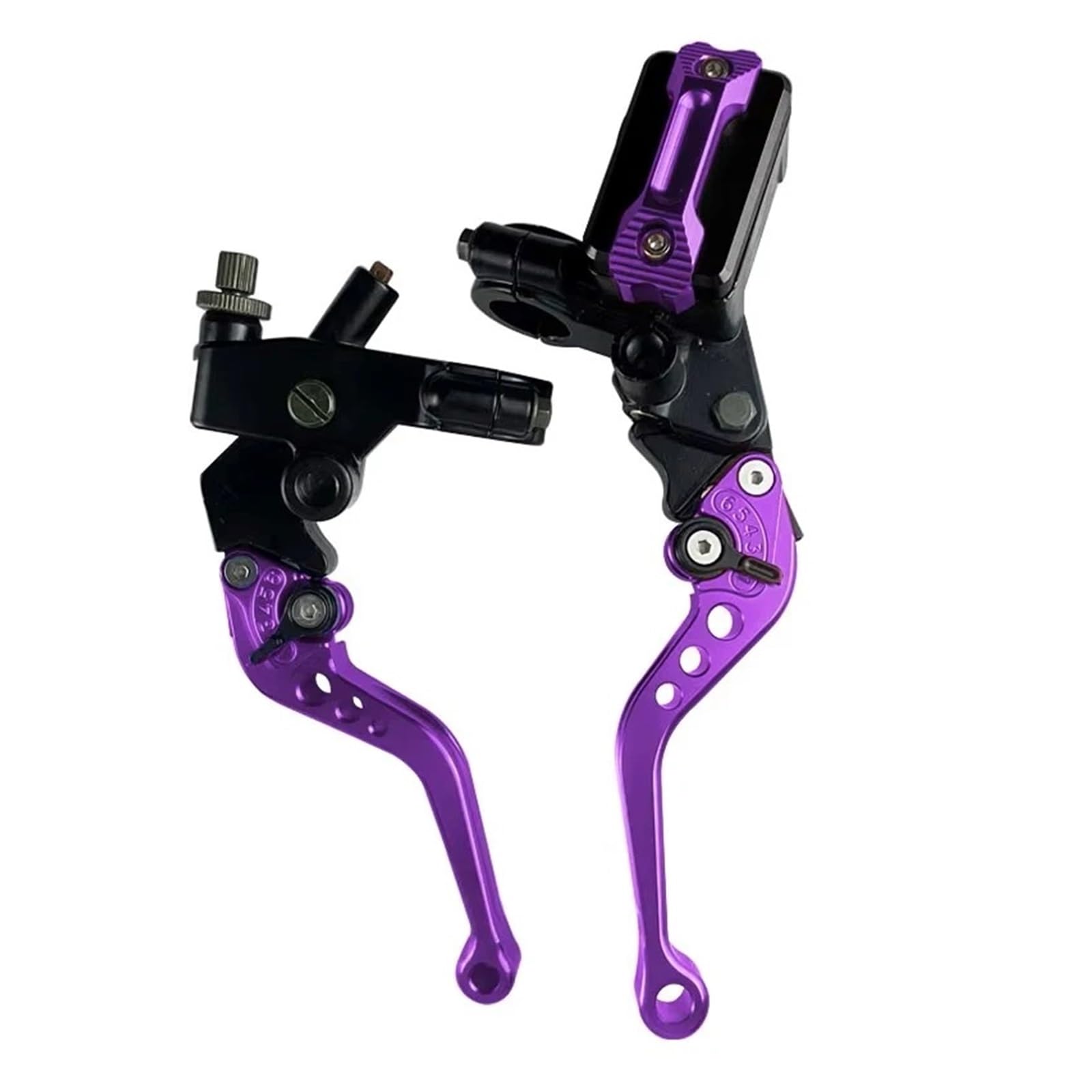 Motorradkupplung CNC-gefräst für EIN Paar 7/8" 22mm Universal-Motorradbremsen für Hauptbremszylinder, Hebel,Kupplungsflüssigkeitsbehälter(11)