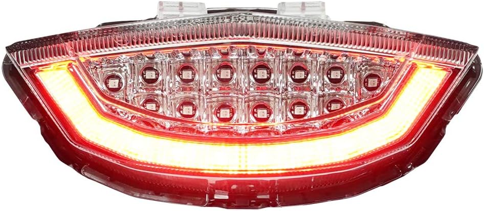 Integrated Sequential LED Tail Lights Clear Lens fits Honda CBR1000RR 2017-2019, 2021-2025