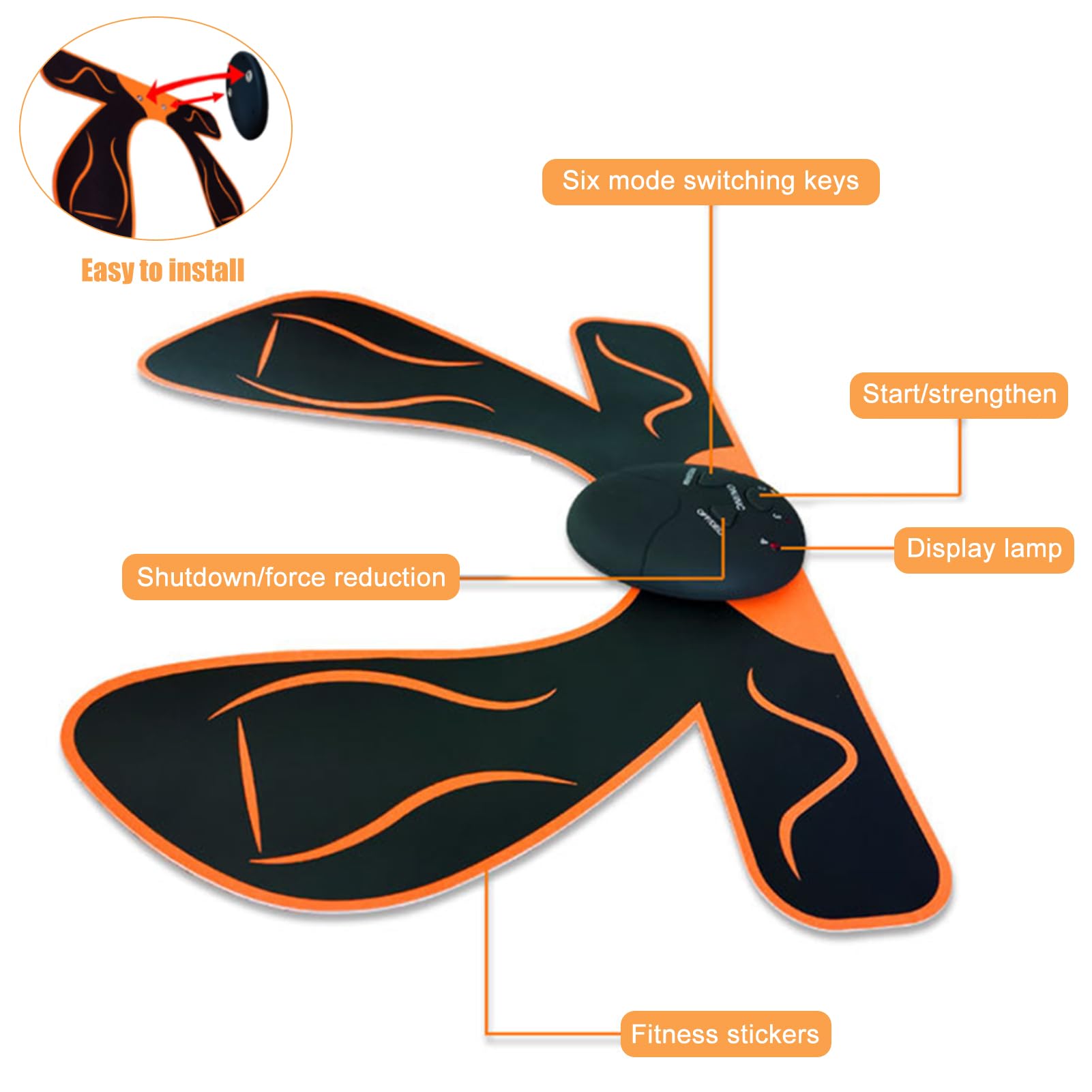 Ceinture Abdominale Electrostimulation,Entraîneur électrique de Hanches, EMS HIPS Trainer,Entraîneur de Fesses électrique,Levage/Mise en Forme/Cadeaux