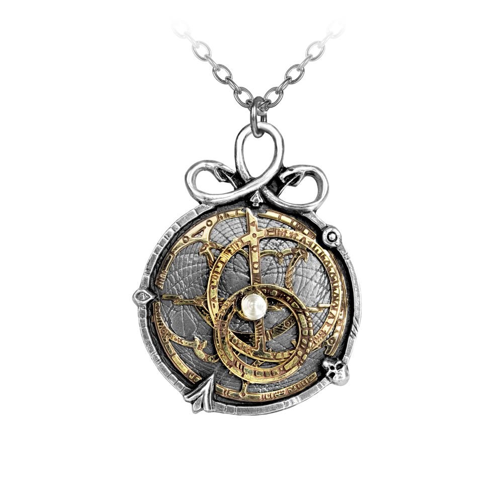 Gothic Empire: Steampunk Anguistralobe Pendant Jewellery, Brass Pewter, no stone