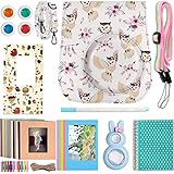 Katia Instant Camera Accessories Bundle Compatible for Fujifilm Instax Mini 9/ Mini 8+/ Mini 8 Instant Film Camera. Includes Camera Case, Album, Frame, Stickers, Strap,etc - Owl