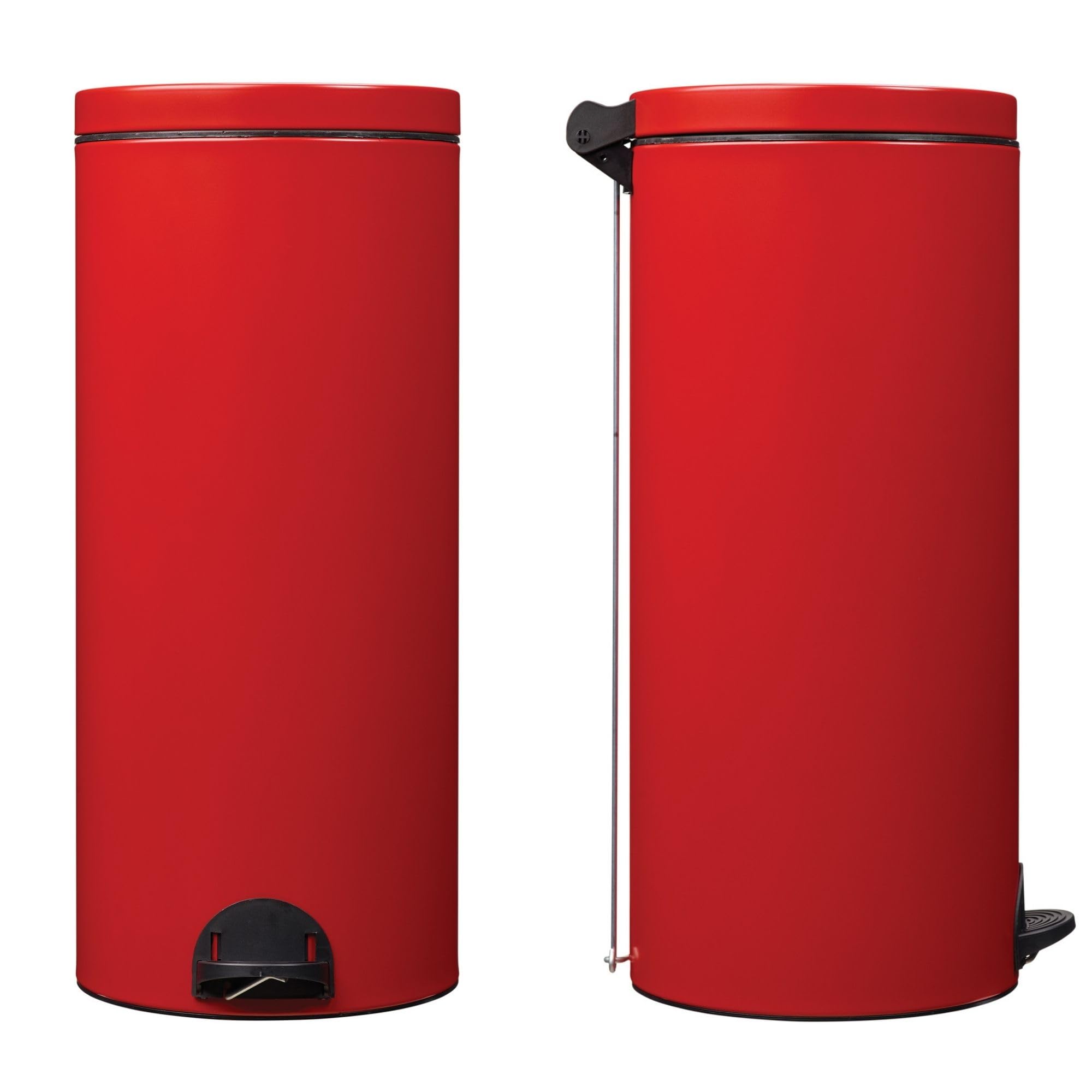 ROSSIGNOL Poubelle de cuisine, Poubelle 30L, Poubelle à pédale, Fabrication française, Seau intérieur amovible avec anse, Pratique ELORA