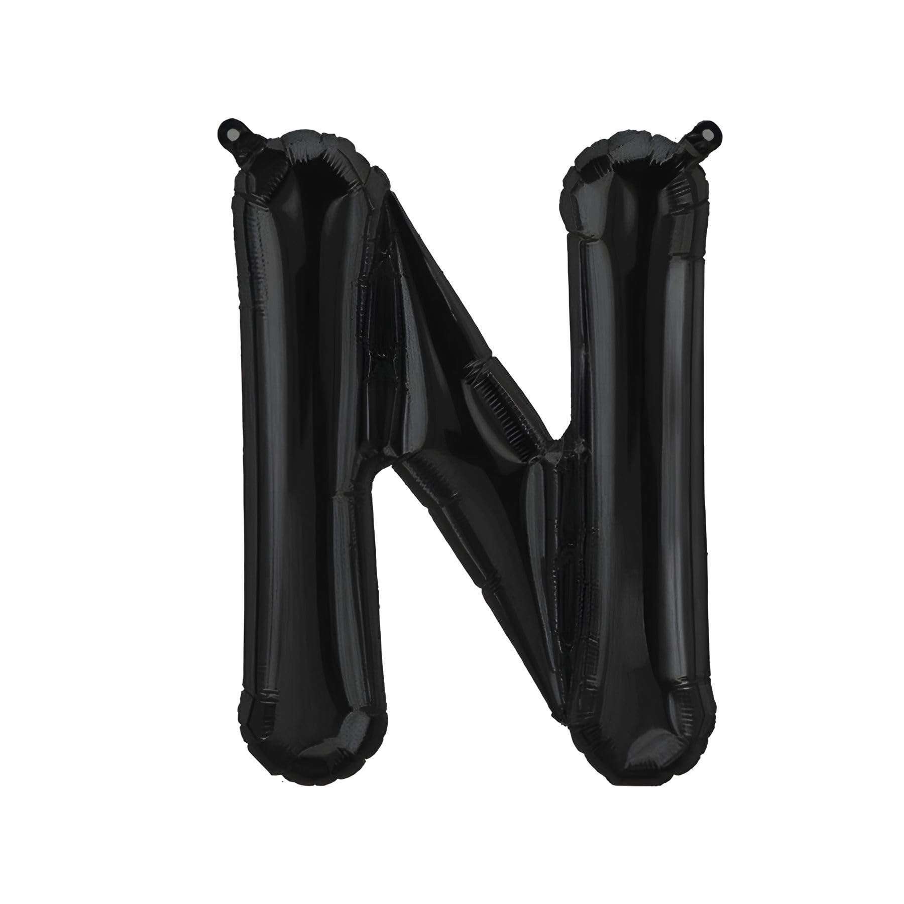 Foil Balloons Letters Black - 40/80/100 cm for Birthday Wedding Party Decoration Happy Birthday JGA Gift Balloon Graduation Giant Balloon ABI Large XXL Small Black Boys (40 cm - N)
